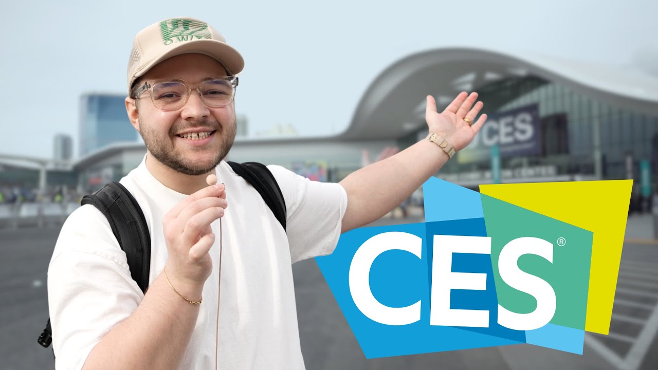 Parker Burton at CES 2026 for a Google Android YouTube video and on site activation